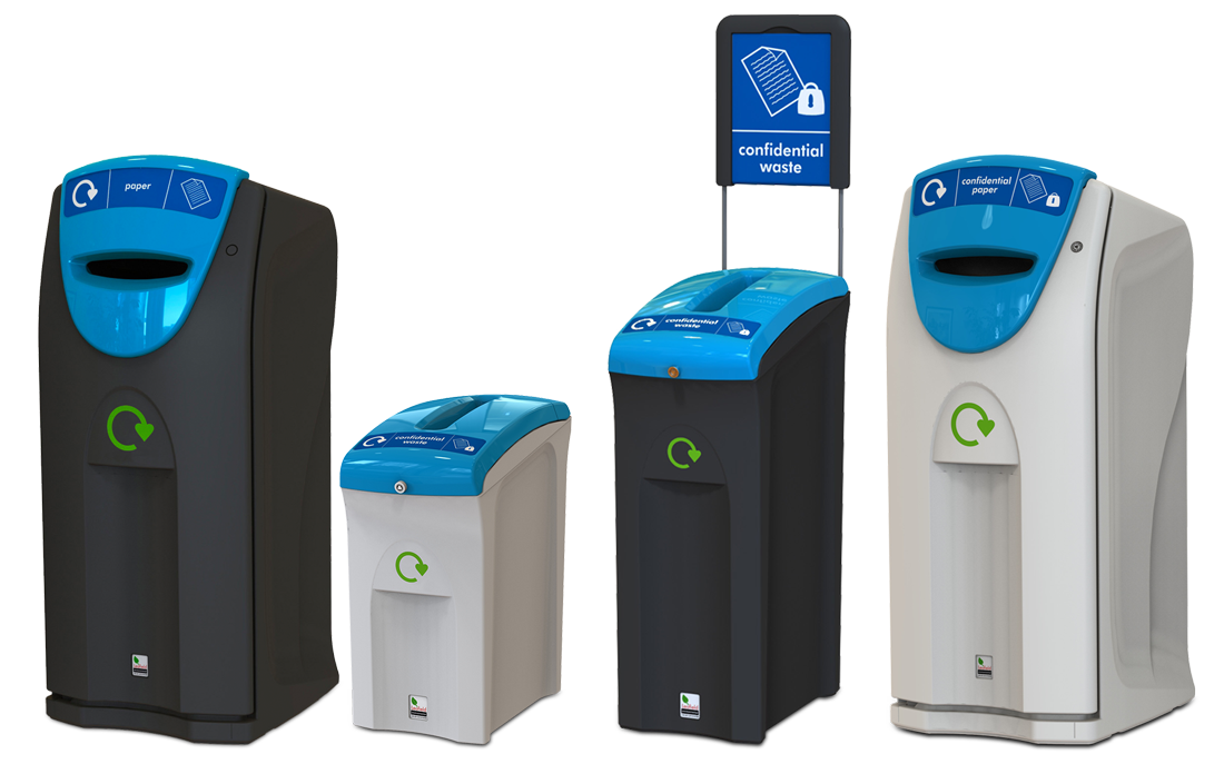 Full Range of Confidential Waste Bins · GDPR Compliant · Buy or Rent