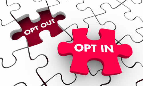 opt in and opt out
